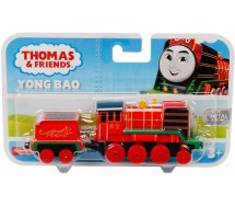 TRENINO THOMAS YONG BAO Locomotiva METALLO con rimorchio FISHER PRICE 15cm HNN39