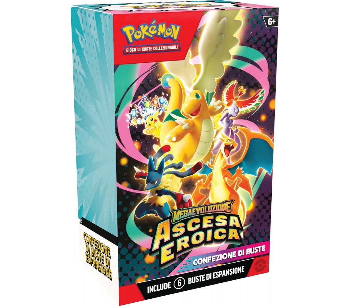 POKEMON ASCESA EROICA Special Box 6 Bustine Pacchetti Carte IN ITALIANO Original
