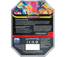 MEGA CHARIZARD X EX Pokemon TIN METAL BOX ITALIANO 4 Buste Gioco Carte Originale