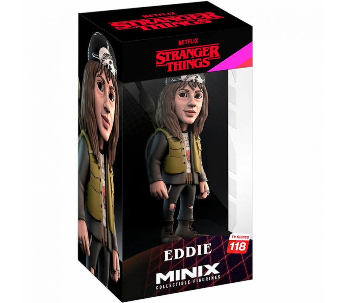EDDIE Figure Statue 12cm from STRANGER THINGS Original Serie MINIX TV 118
