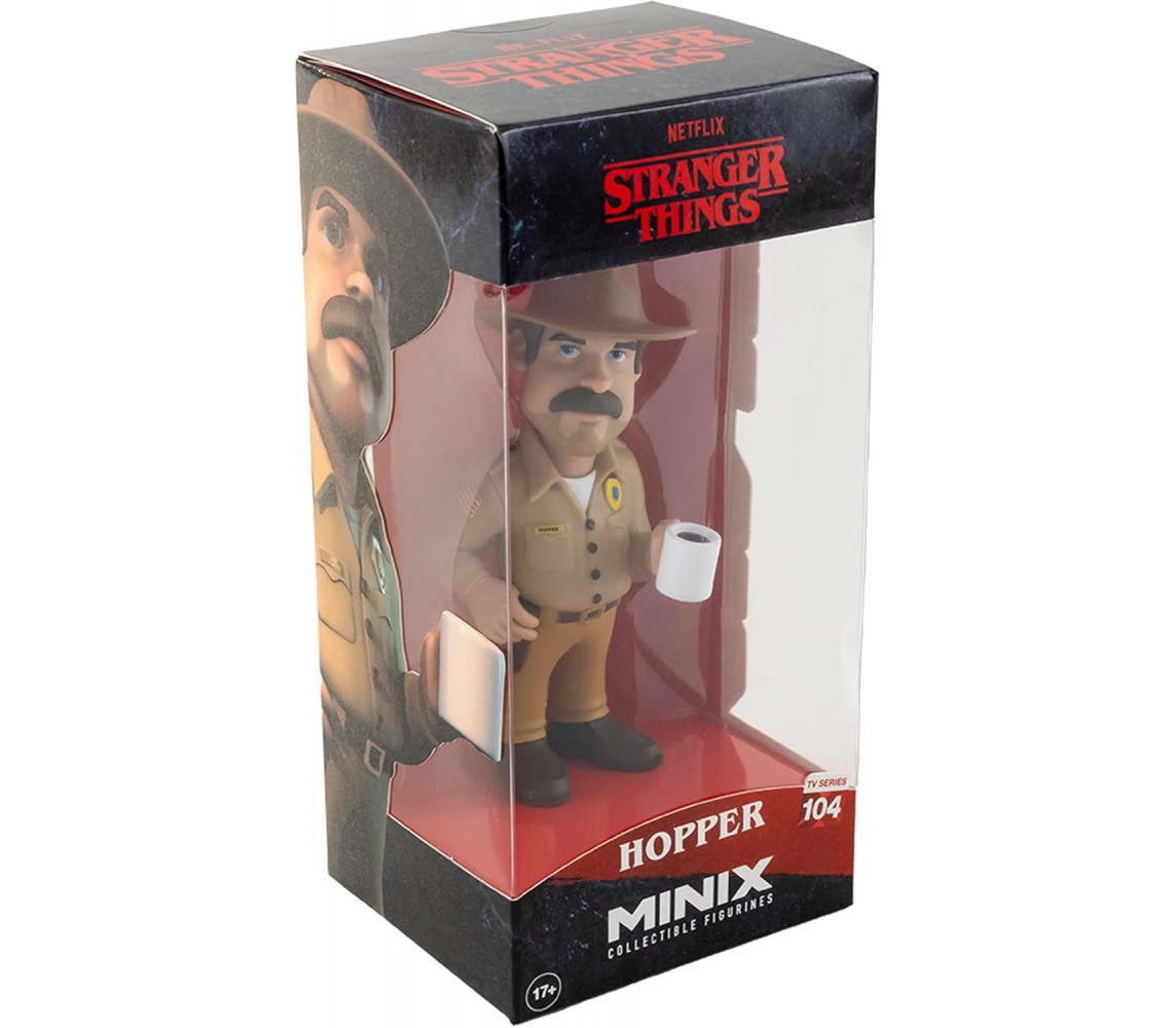 HOPPER Figure Statue 12cm from STRANGER THINGS Original Serie MINIX TV 104