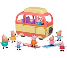 PEPPA PIG CAMPER Veicolo Playset 8 FIGURE e SURF e altri accessori HASBRO F4892