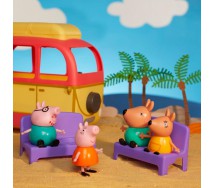 PEPPA PIG CAMPER Veicolo Playset 8 FIGURE e SURF e altri accessori HASBRO F4892