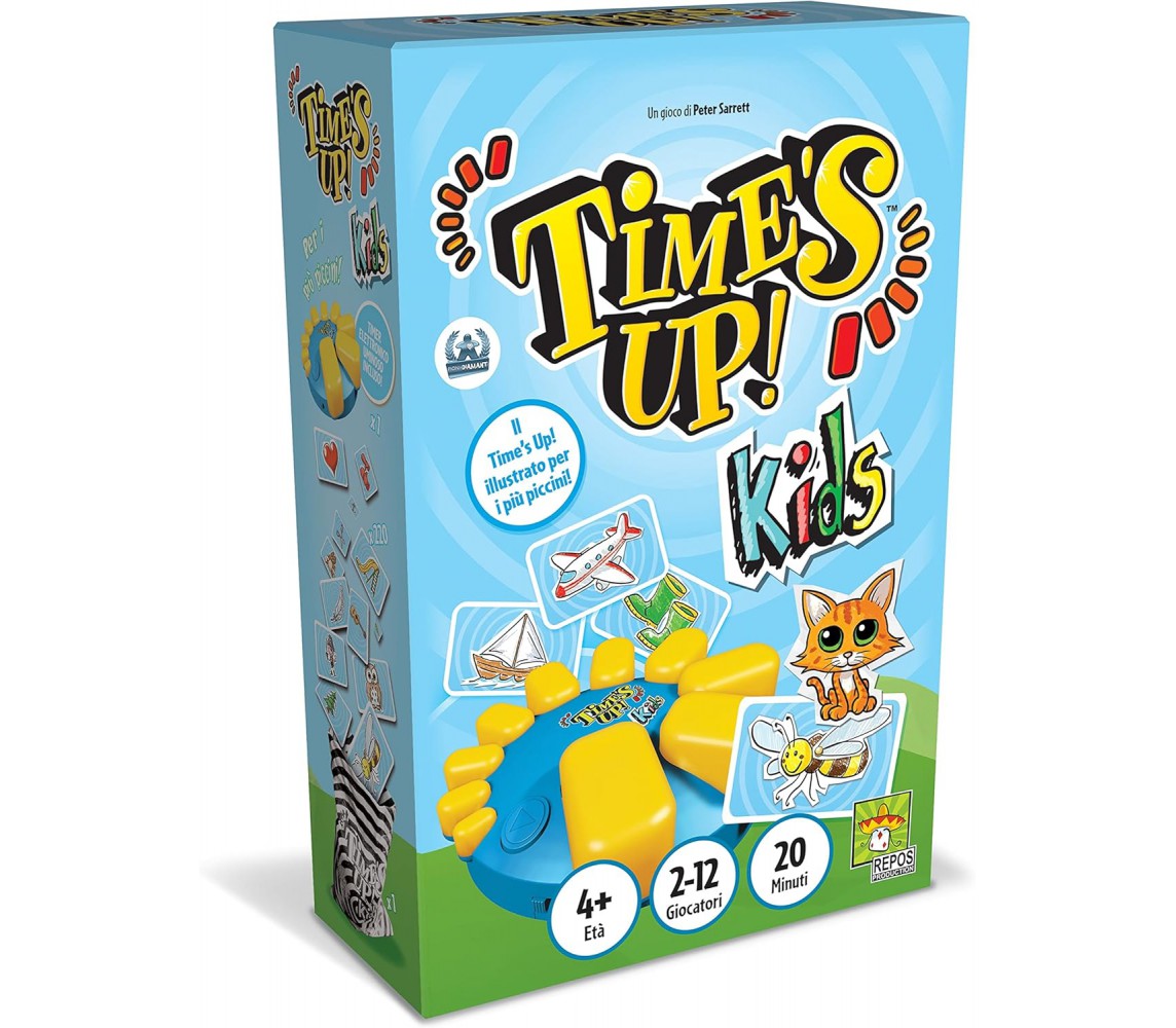 TIMES UP Kids ITALIAN VERSION Party Game Board Game for Everyone Asmodee