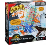BROKEN PACKAGE JURASSIC WORLD Tumblin Spinos save the dinos Ability Board Game MULTILINGUAL VERSION Original Mattel