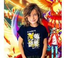 copy of POKEMON T-Shirt Maglietta GRIGIA 4 personaggi GOTTA CATCH EM ALL Originale UFFICIALE