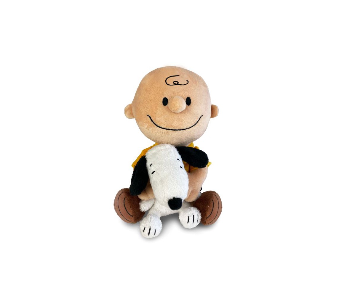 Plush CHARLIE BROWN and SNOOPY 25cm Original PEANUTS PTS