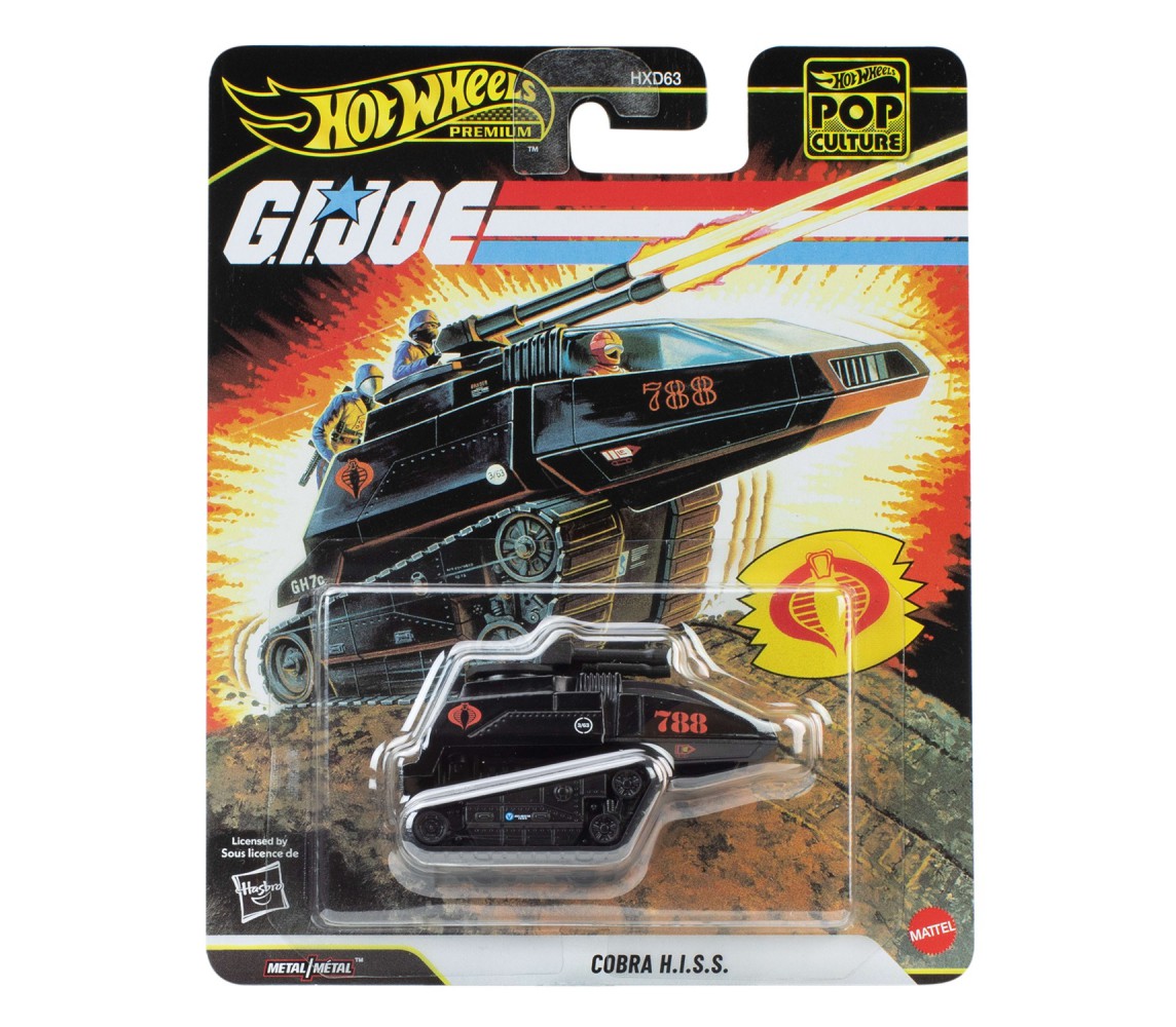 GI JOE Modello COBRA H.I.S.S. Die Cast Model Hot Wheels 7cm JHW83
