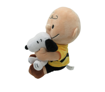 Plush CHARLIE BROWN and SNOOPY 15cm Original PEANUTS PTS
