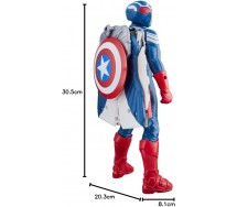 MARVEL AVENGERS Action Figure CAPITAN AMERICA New World Flight Mode F9298