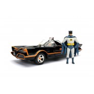 BATMAN Serie TV Classic Modellino BATMOBILE con Figure METALLO Batman e Robin Scala 1/24  JADA TOYS