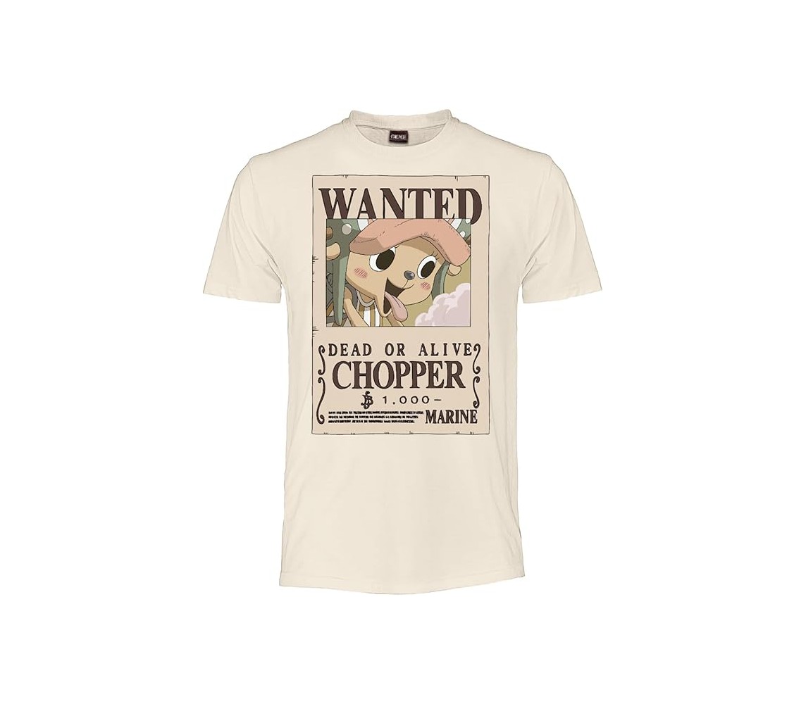 copy of ONE PIECE RORONOA ZORO WANTED Adult T-Shirt BEIGE ANIME MANGA OFFICIAL Licensed