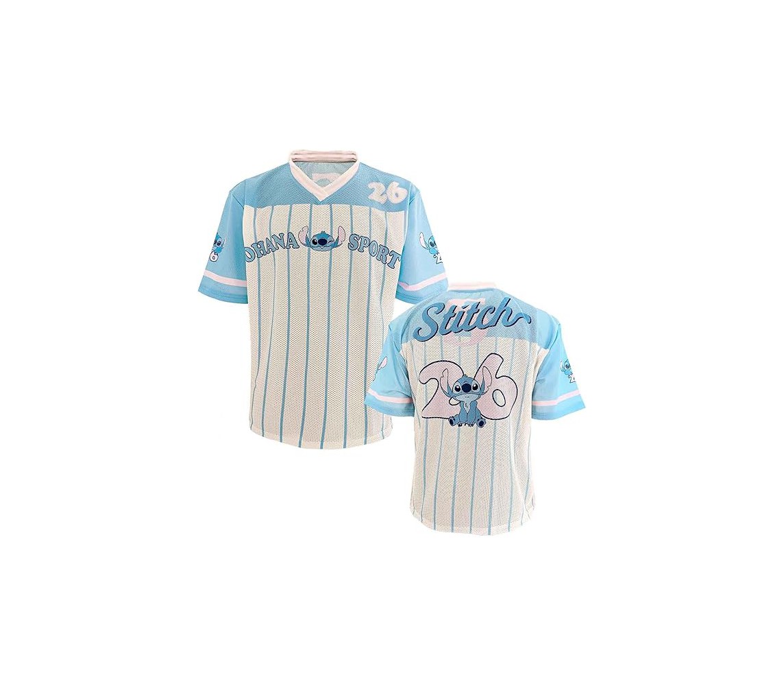 LILO and STITCH OHANA SPORT Oversized Women T-Shirt in Perforated Tissue