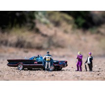 copy of BATMAN Serie TV Classic Modellino BATMOBILE con Figure METALLO Batman e Robin Scala 1/24  JADA TOYS