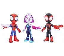 SPIDEY Box 3 Figure GRANDI 22cm GHOST SPIDER Spiderman MILES Hasbro F5929