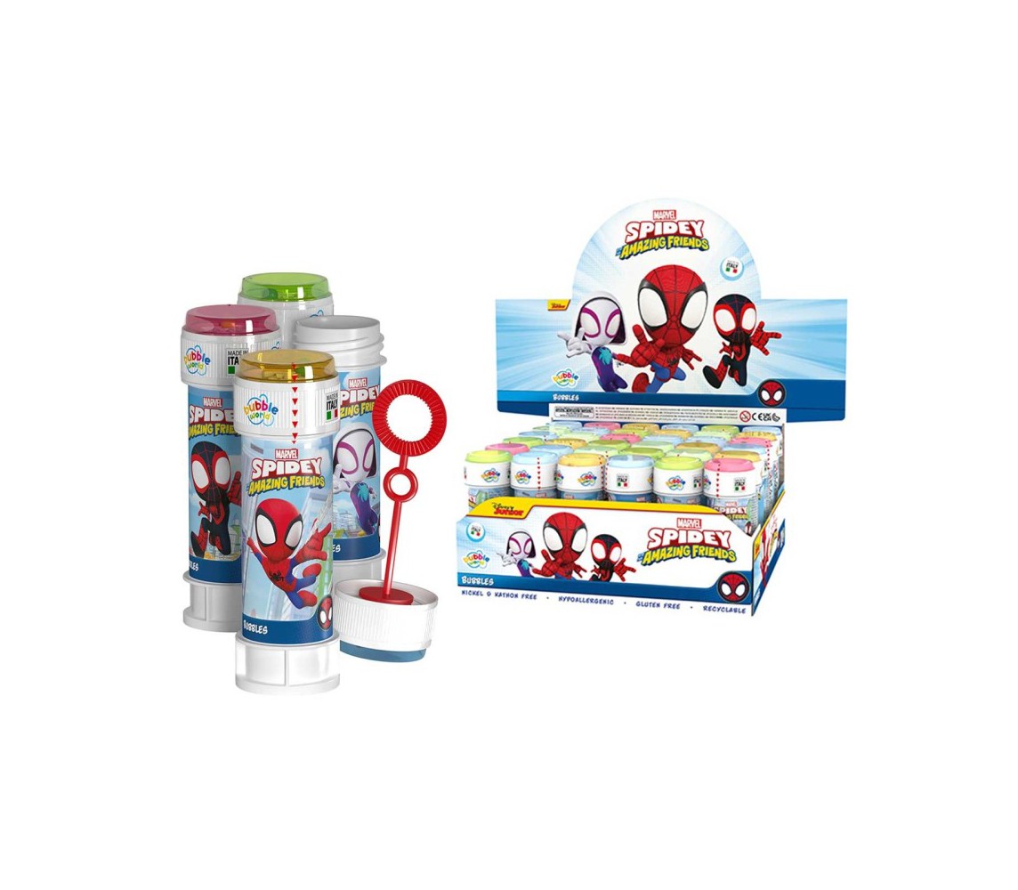 SOAP BUBBLE SPIDEY Party Box Display 36 BOTTLES 60ml Dulcop