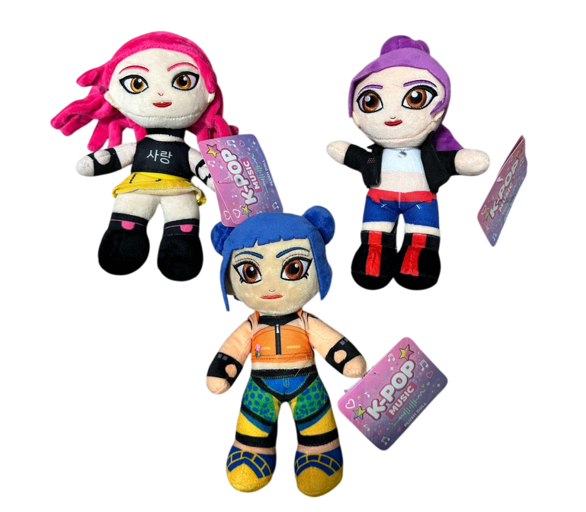 KPOP K-POP SET 3 Plushies 20cm COREAN SINGERS Idol RUMI MIRA ZOEY
