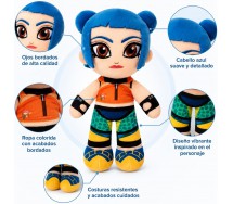 KPOP K-POP Soft Toy Plush BIG 36cm SINGER Blue HAIR Idol ZOEY