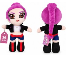 KPOP K-POP Peluche Grande 36cm CANTANTE COREANA IDOL Capelli Viola Treccia RUMI