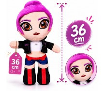 KPOP K-POP Soft Toy Plush BIG 36cm SINGER LILA HAIR Braid RUMI Idol