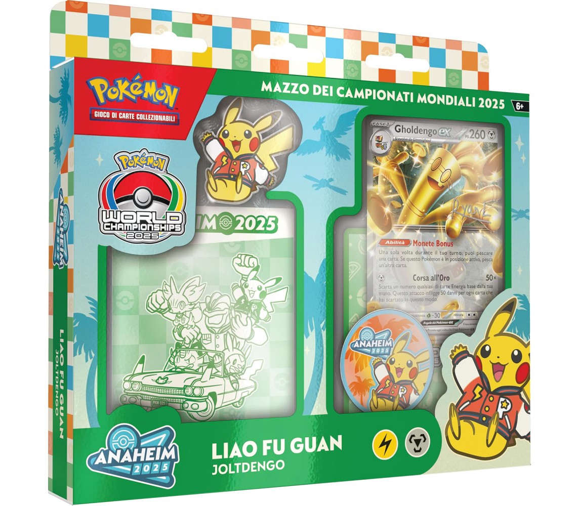 Carte POKEMON MAZZO MONDIALI 2025 Collezione LIAO FU GUAN ITALIANO