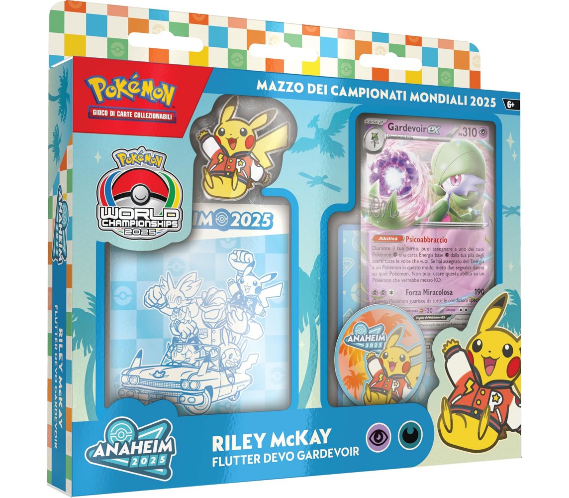 Carte POKEMON MAZZO MONDIALI 2025 Collezione RILEY McKAY ITALIANO