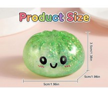 DUMPLING Ravioli GLITTER Set 4 Diversi Colori 5cm Antistress Squishy VIRALI