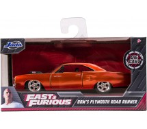FAST and FURIOUS Model DOM 's PLYMOUTH ROAD RUNNER 1/32 Original JADA Toys
