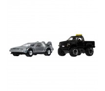 RITORNO al FUTURO Delorean e Toyota 2 Modelli DieCast 1/64 7cm Hot Wheels JHW48