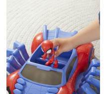 BROKEN PACKAGE SPIDEY Spiderman Playset VEHICLE WEB CRAWLER with 1 fugure Original Hasbro F1460