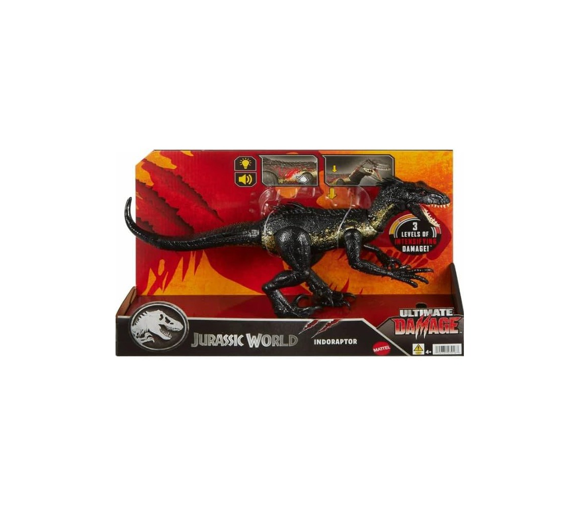Jurassic World Wild Roar INDORAPTOR Dinosaur Playset Wilde Roar Mattel JCG26