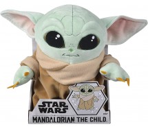 Star Wars Mandalorian Plush POSABLE  30cm BABY YODA GROGU ORIGINALE Disney