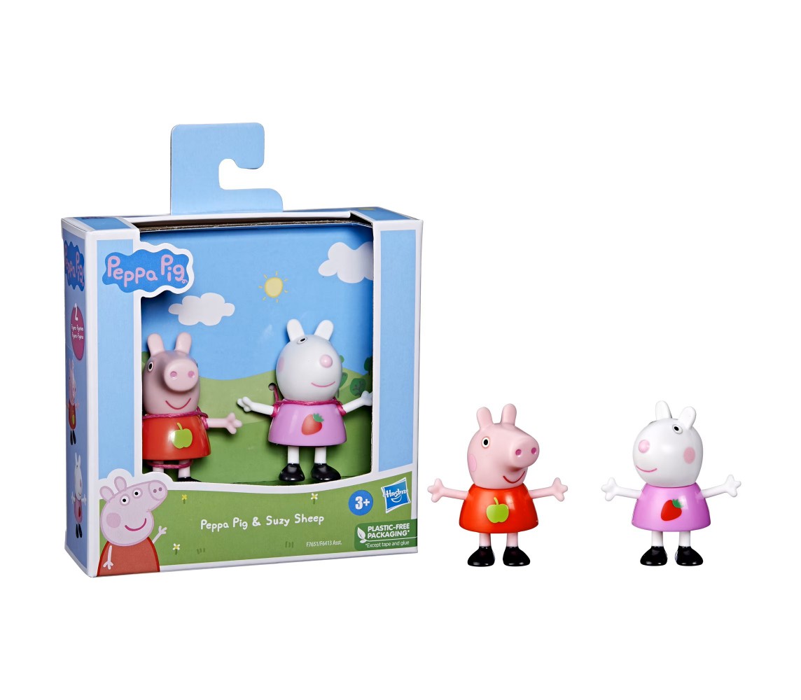 PEPPA PIG Box Set 2 Figures 7cm Peppa Pig and Suzy Sheep HASBRO F7651