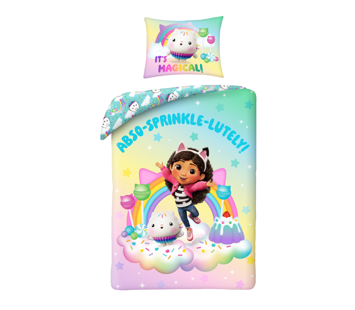 Gabby Copripiumino LETTO MAGICAL Set 140x200cm Originale UFFICIALE Casa Bambole