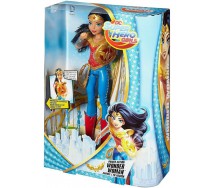 BROKEN PACKAGE WONDER WOMAN Super Hero DOLL Sound and Light DC COMICS Original Mattel DTR13