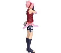 NARUTO Figura SASUKE HARUNO SAKURA Statua 26cm Originale Bandai BANPRESTO
