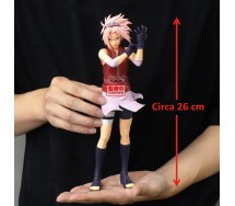 NARUTO Figura SASUKE HARUNO SAKURA Statua 26cm Originale Bandai BANPRESTO