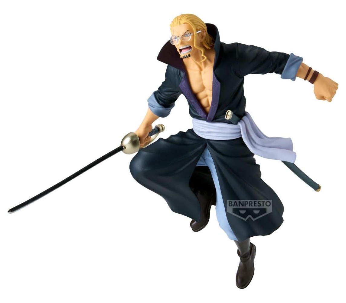 ONE PIECE SILVERS RAYLEIGH Battle Record Collection Statue 17cm BANPRESTO