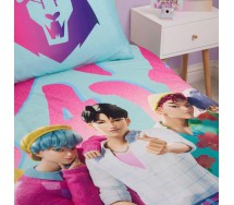K-POP Demon Hunters Copripiumino REVERSIBILE SET LETTO 140x200cm Poliestere 5888