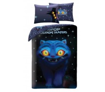 K-POP Demon Hunters Copripiumino REVERSIBILE SET LETTO 140x200cm Poliestere 6328
