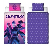 K-POP Demon Hunters Copripiumino REVERSIBILE SET LETTO 140x200cm Cotone 5826