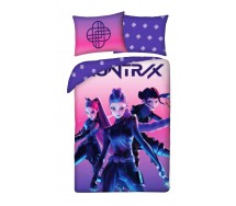 K-POP Demon Hunters Copripiumino REVERSIBILE SET LETTO 140x200cm Cotone 5826