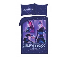 K-POP Demon Hunters Copripiumino REVERSIBILE SET LETTO 140x200cm Cotone 5819