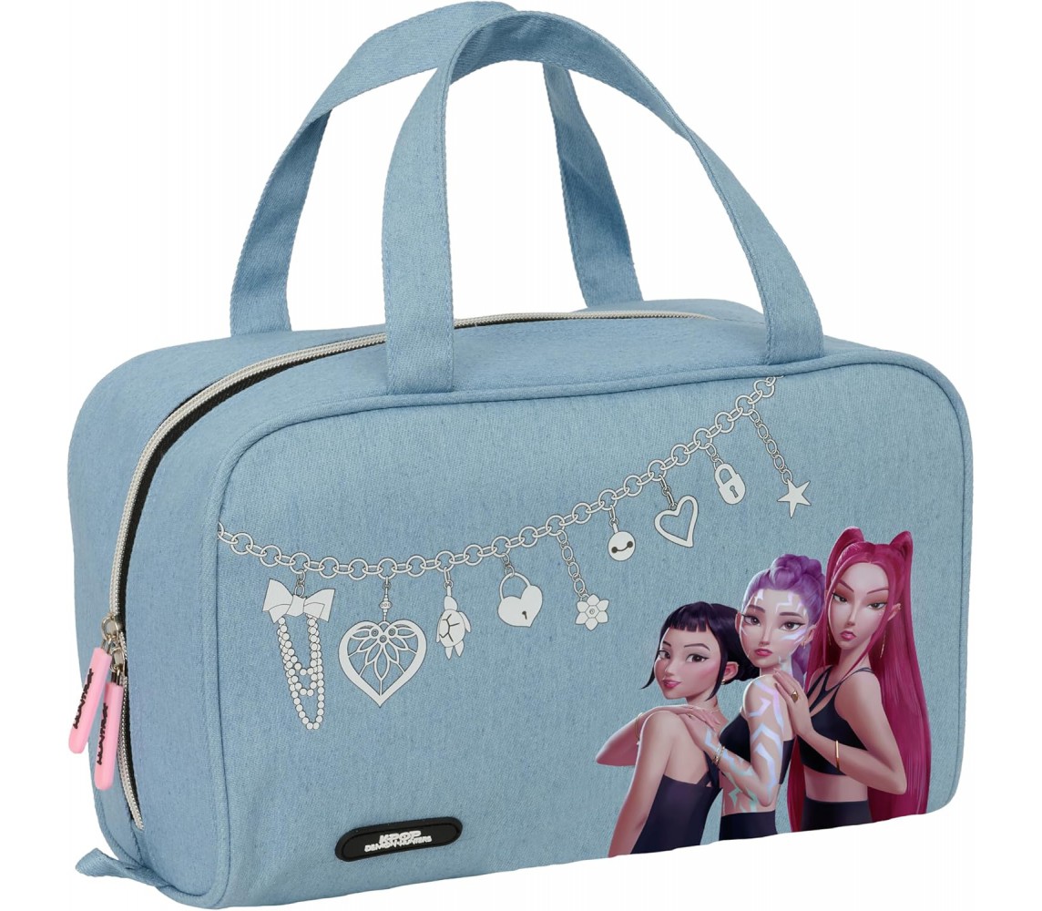 K-POP Demon Hunters BORSETTA Borsa Beauty case 31x14x18cm ORIGINALE Safta