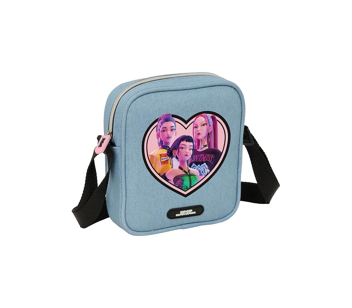 K-POP Demon Hunters BORSETTA Borsa a tracolla piccola 18x16x14cm ORIGINALE Safta