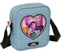 K-POP Demon Hunters BORSETTA Borsa a tracolla piccola 18x16x14cm ORIGINALE Safta