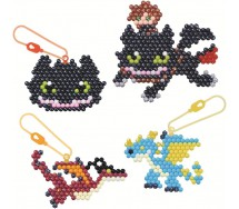 DRAGON TRAINER AQUABEADS Kit Portachiavi Gioco Creativo 700 PERLINE Epoch 35124