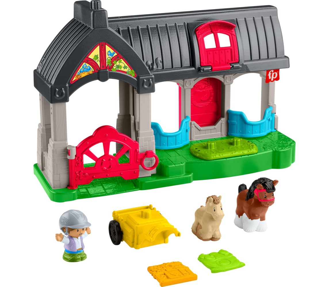 LITTLE PEOPLE Playset MANEGGIO dei CAVALLi con LUCI MUSICA FISHER PRICE HWR84