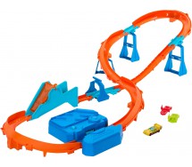 HOT WHEELS BOOSTED JUMP motorizzata Pista Playset Serie TRACKS CREATOR JDB49