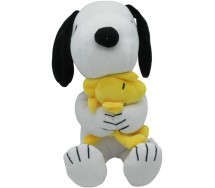 PEANUTS Peluche SNOOPY con WOODSTOCK Grande XXL 45cm ORIGINALE Licenza Ufficiale